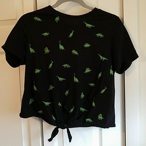 Dinosaur print crop top